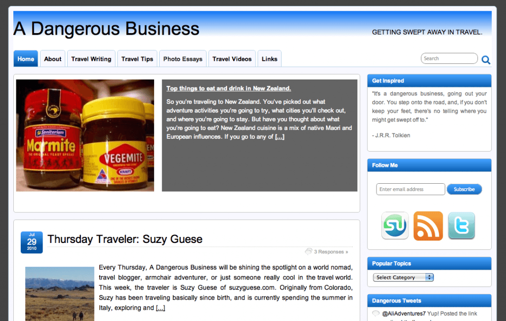 A Dangerous Business
