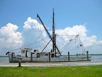 Boat in Apalachicola, Florida