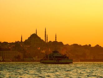 Sunset in Istanbul, Turkey